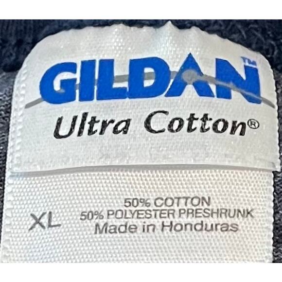 GILDAN ULTRA COTTON SHORT SLEEVE PULL-OVER T-SHIRT, WOMENS, XL, DARK/NAVY BLUE - Picture 10 of 10